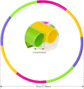 Kids Exercise Hoop Detachable & Size Adjustable Hoop Professional Ring for Kids Party Games