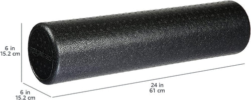 Basics High Density Foam Roller for Exercise and Recovery, 24 Inches, Black