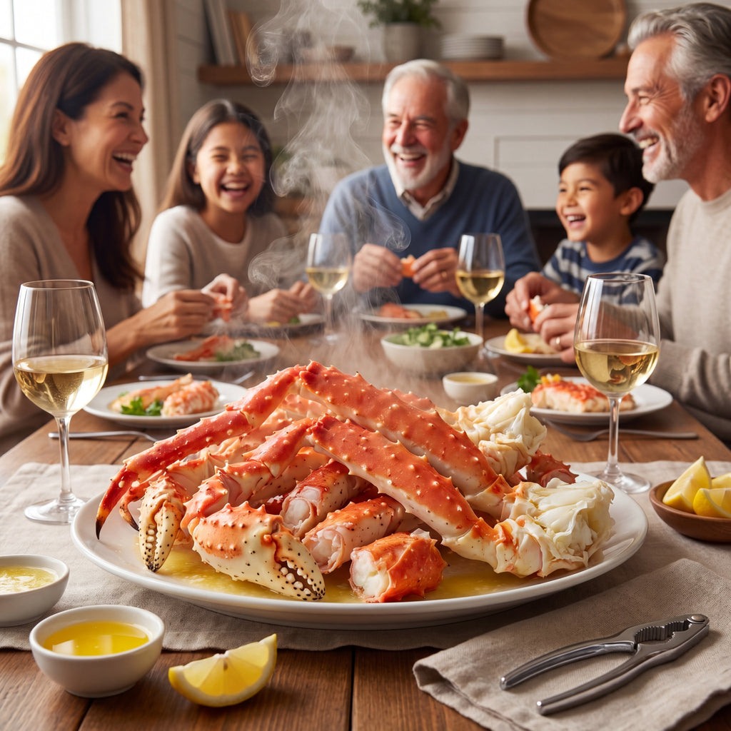 Colossal King Crab Legs – Wild-Caught, Pre-Cooked, Frozen – Sustainably Sourced Red King Crab from Norway